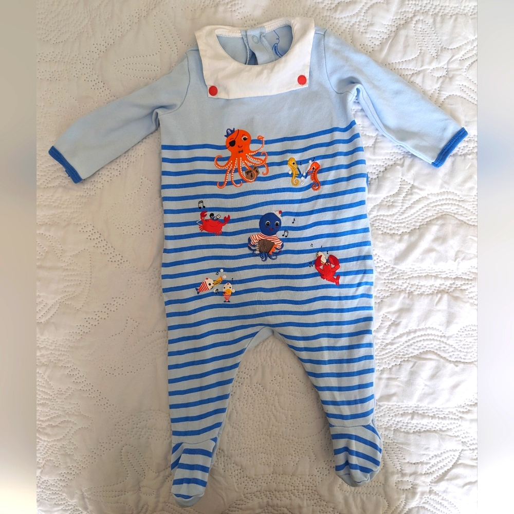 Sergent Major Footie Romper - Baby Boys 3M